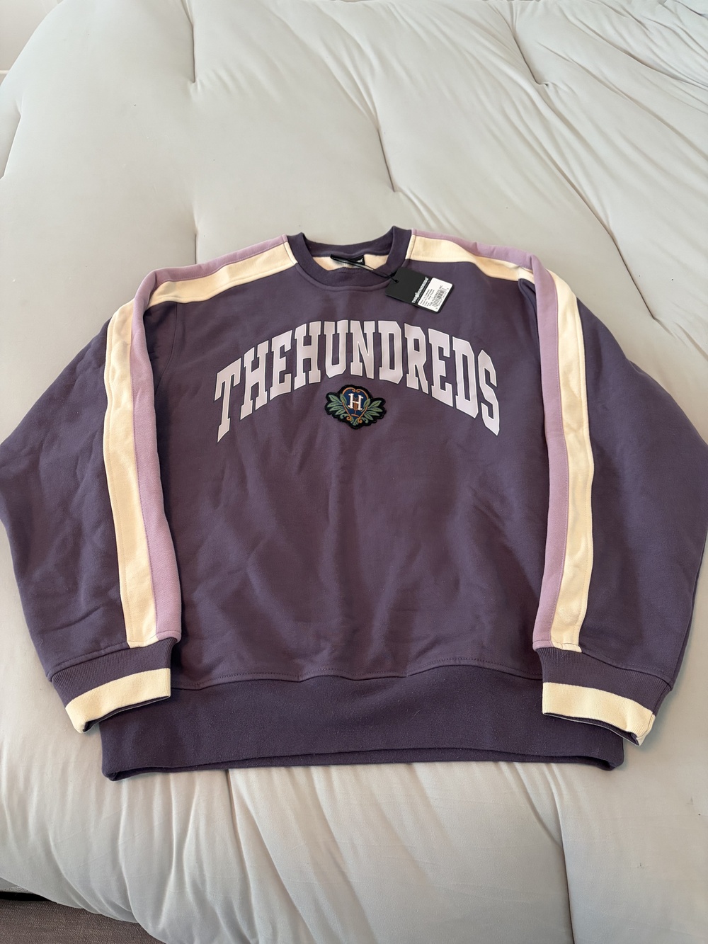 The Hundreds Crewneck Sweatshirt - Deep Purple & Ivy - Size L (Large)